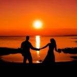 couple with sunset
